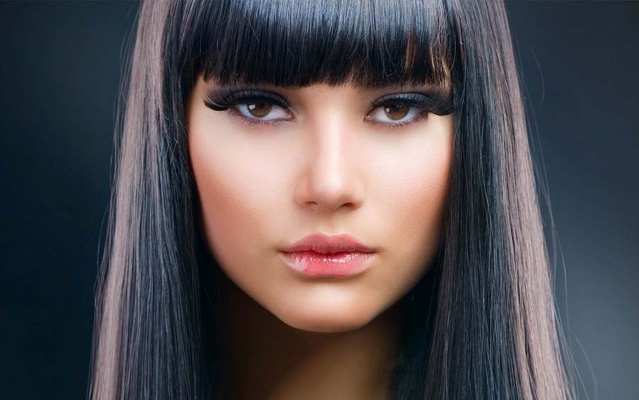 Glass-straight hairstyle at Salon Rami Roumieh